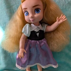 Blonde Doll with Blue Dress